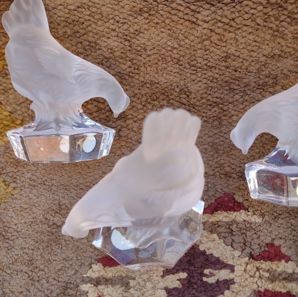 Nachtmann Germany Vintage Crystal Hen's   Nwt - Picture 4 of 7